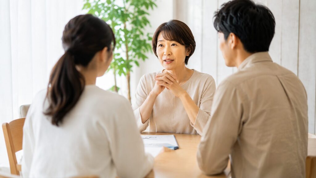 結婚式の引き出物について両家の親と事前に相談するカップル