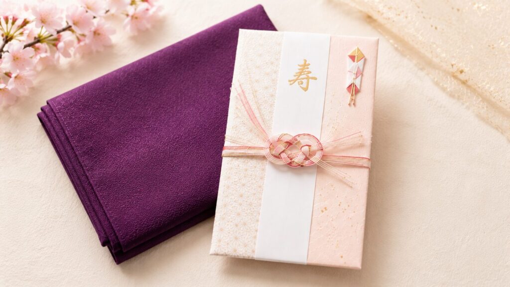 ご祝儀袋と袱紗(ふくさ)